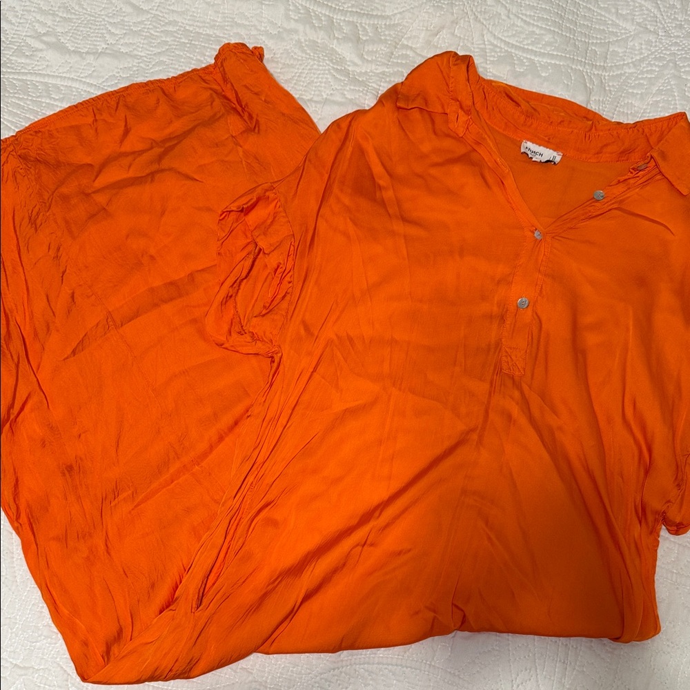 FRNCH Vibrant Orange Maxi Dress